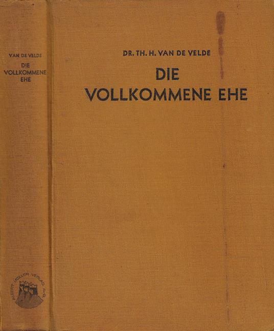 Die Vollkommene Ehe - Theodor Van de Velde - copertina
