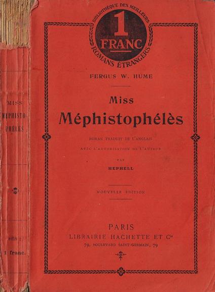 Miss Méphistophélès - copertina
