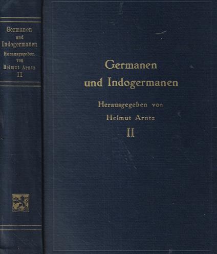 Germanen und indogermanen Vol. II: Ergebnisse der sprachwissenschaft - copertina