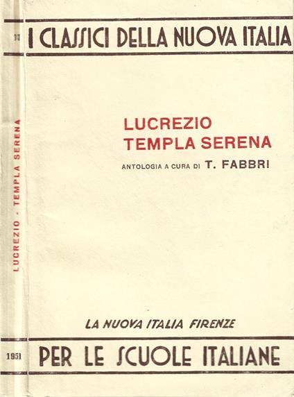 Templa Serena - copertina