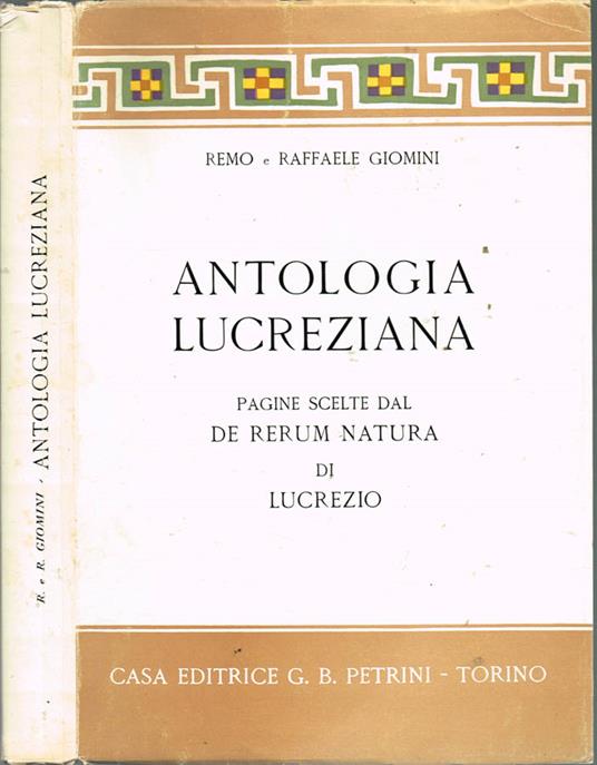 Antologia lucreziana - copertina