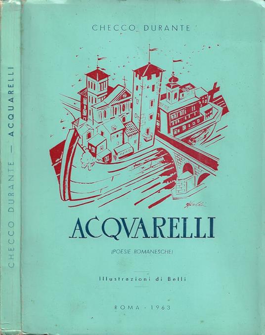 Acquarelli (Poesie romanesche) - Checco Durante - copertina