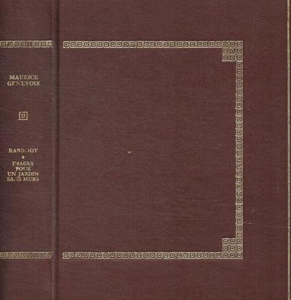 Raboliot. Images pour un jardin sans murs - Maurice Genevoix - copertina
