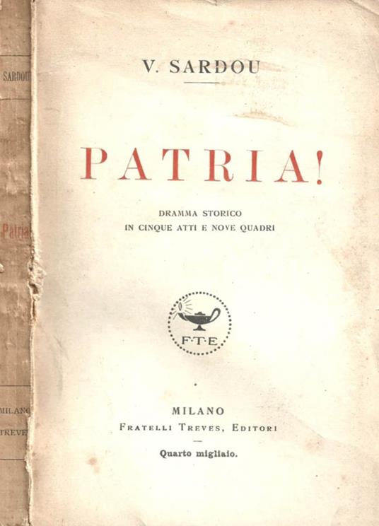 Patria! - V. Sardou - copertina
