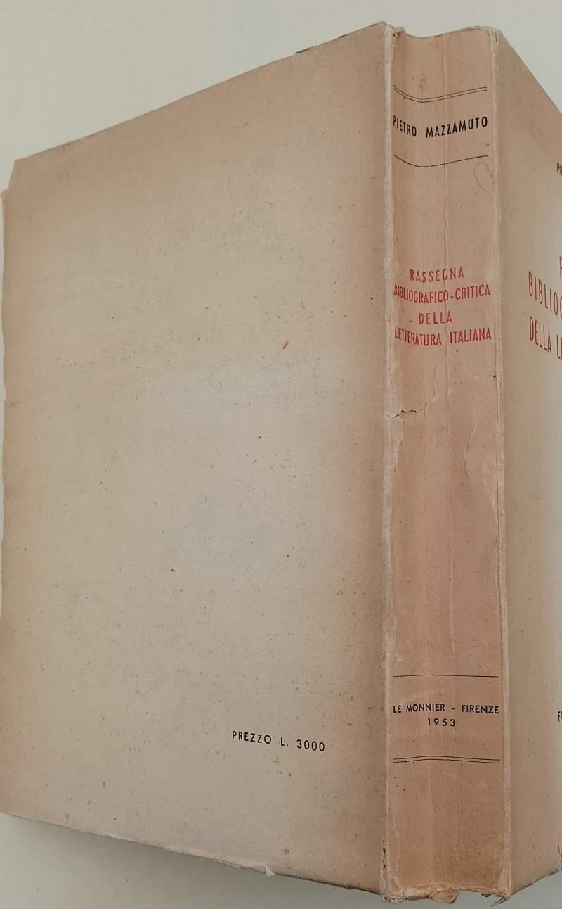 Rassegna Bibliografico-Critica Della Letteratura Italiana