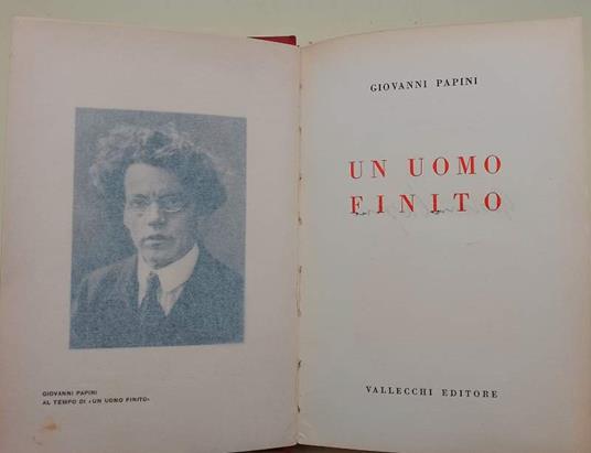 Un Uomo Finito - Giovanni Papini - copertina