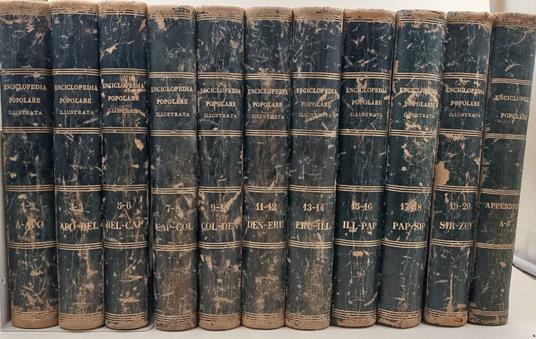 Enciclopedia Popolare Illustrata-11 Tomi - F. Sabbatini - copertina
