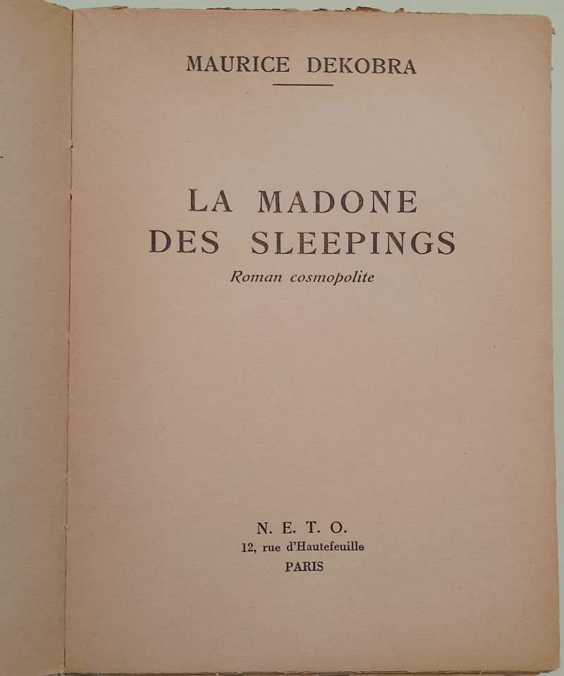 Madone Des Sleepings-Roman Cosmopolite