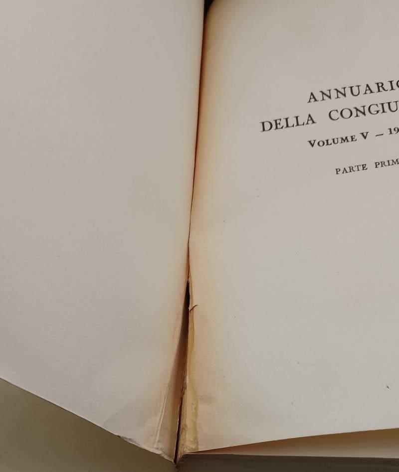 Annuario Della Congiuntura Vol V-1952-53 Parte I E Ii