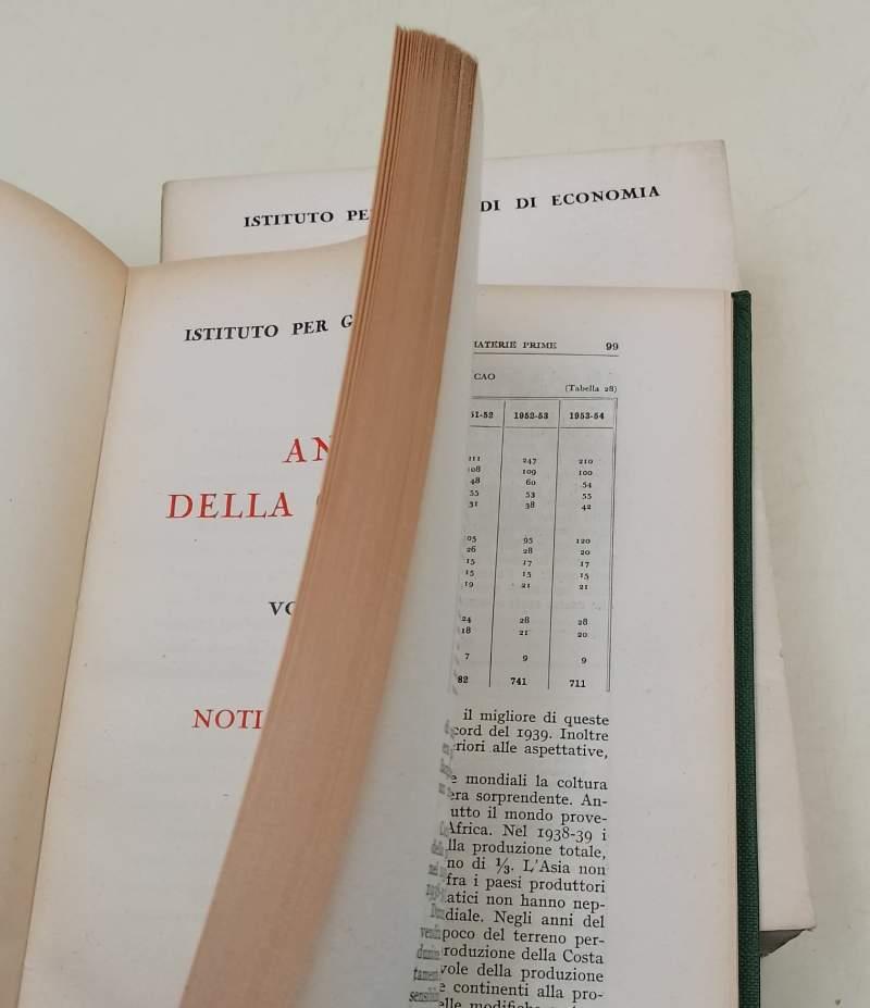 Annuario Della Congiuntura Vol V-1952-53 Parte I E Ii