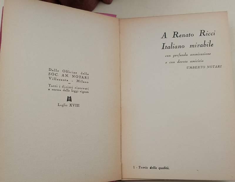 Opere Di Umberto Notari - 9 Voll. 1935/1941