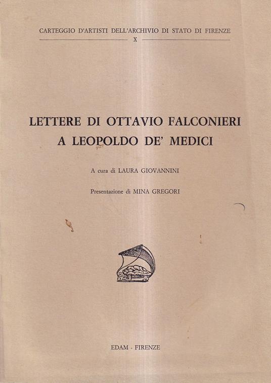 Lettere di Ottavio Falconieri a Leopoldo de' Medici - copertina