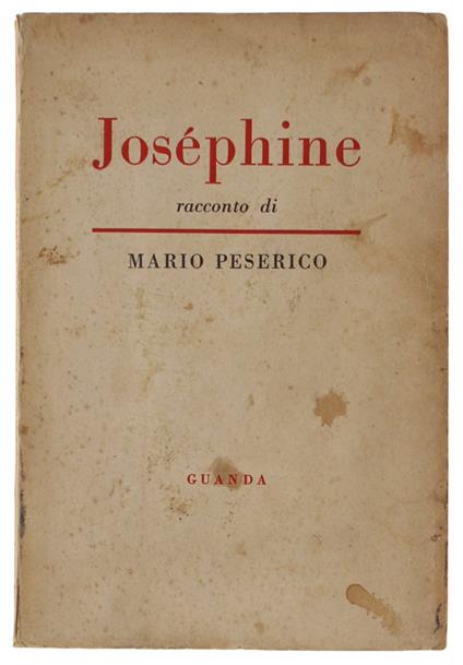 JOSEPHINE. Racconto - Mario Serio - copertina