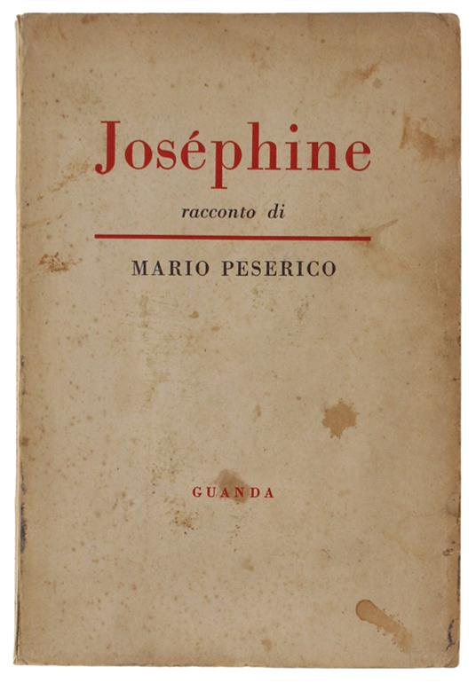 JOSEPHINE. Racconto - Mario Serio - copertina