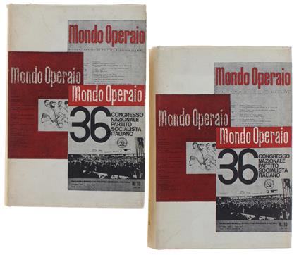MONDO OPERAIO 1956-1965. Antologia. Volume i - Volume II - Arfé Gaetano - Gaetano Arfé - copertina