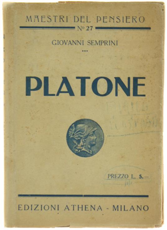 PLATONE - Giovanni Semprini - copertina