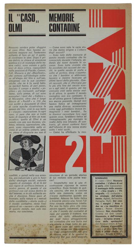 ESSAI. Periodico d'informazione cinematografica. Anno I, numero 2 - novembre 1978 - AIACE, - 1978 - copertina