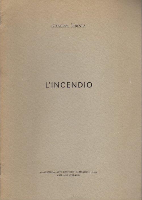 L' incendio - Giuseppe Sebesta - copertina