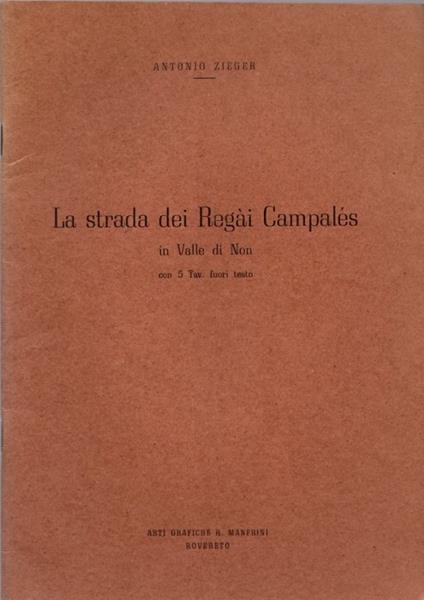 strada dei Regài Campalés in valle di Non - copertina
