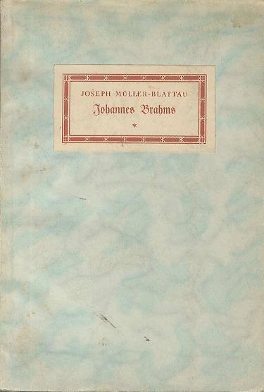 Johannes Brahms - copertina