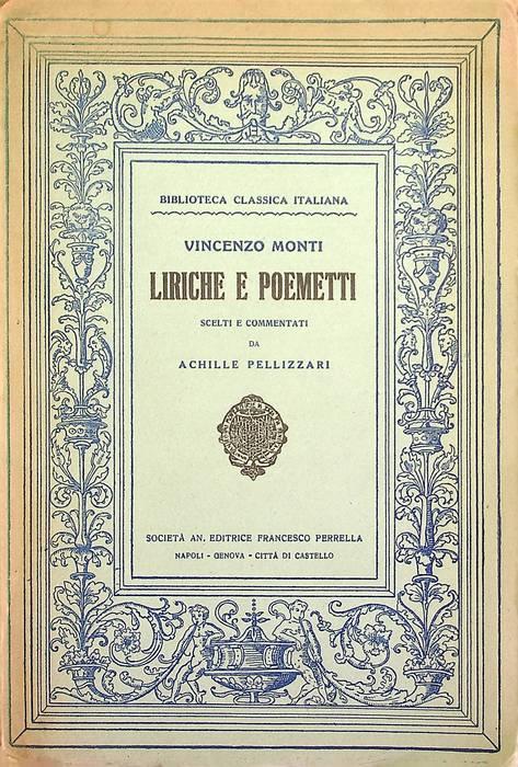 Liriche e poemetti - Vincenzo Monti - copertina