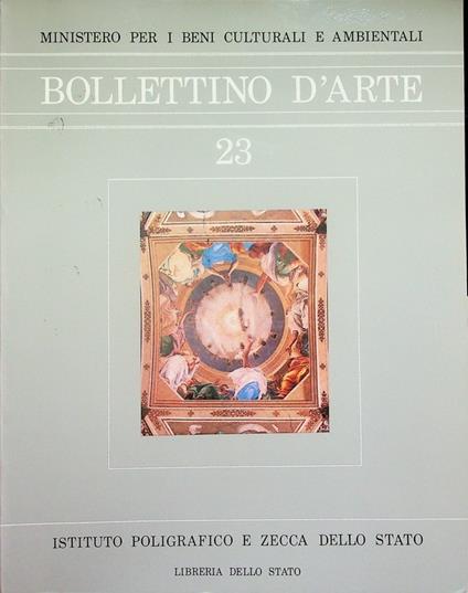 Bollettino d'arte: 23 (1984) - copertina