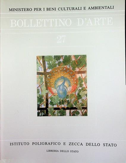 Bollettino d'arte: 27 (1984) - copertina