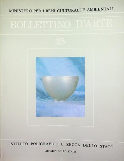 Bollettino d'arte: 25 (1984) - copertina