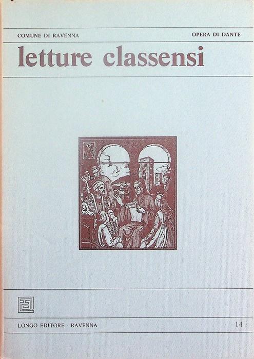 Letture classensi: 14 (1985) - copertina