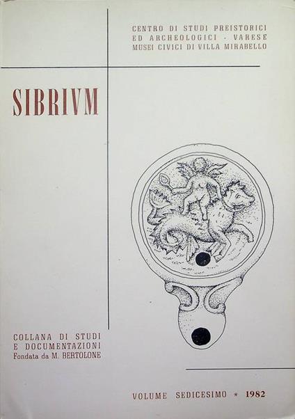 Sibrium: collana di studi e documentazioni: 16 (1982) - copertina