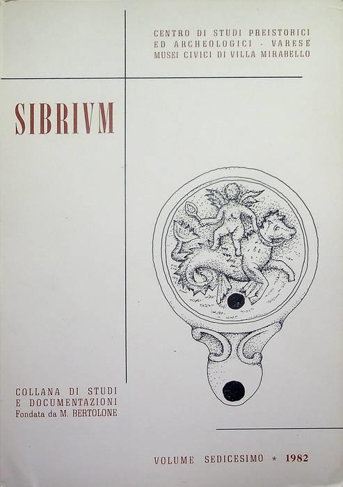 Sibrium: collana di studi e documentazioni: 16 (1982) - copertina