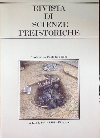 Rivista di scienze preistoriche: A. XLIII, 1-2 (1991) - copertina