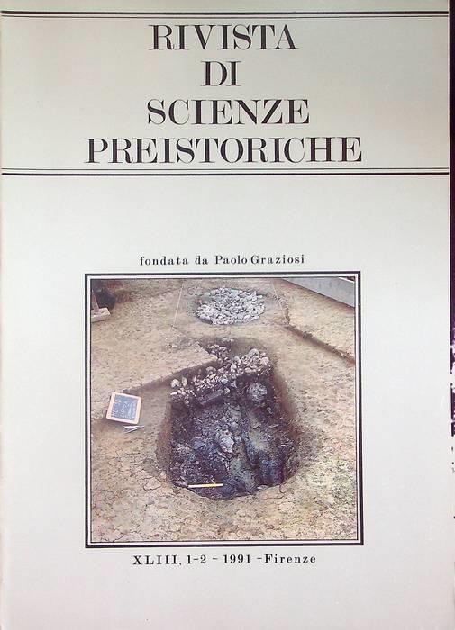 Rivista di scienze preistoriche: A. XLIII, 1-2 (1991) - copertina