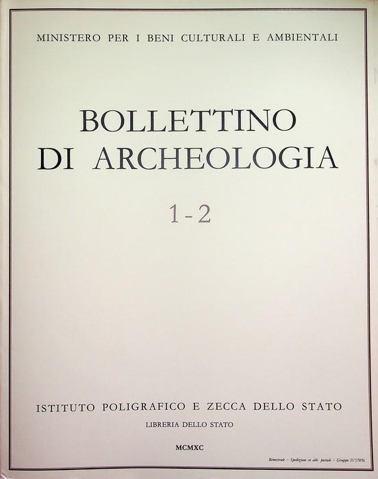 Bollettino di archeologia: 1-2 (1990)