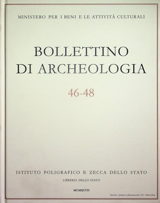 Bollettino di archeologia: 46-48 (1997) - copertina