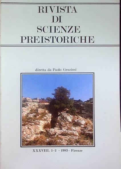 Rivista di scienze preistoriche: A. XXXVIII, 1-2 (1983) - copertina