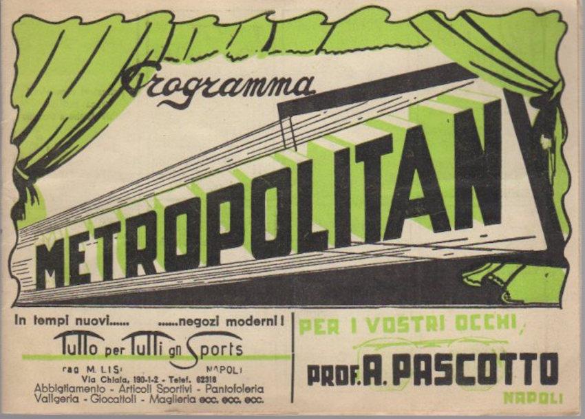 Metropolitan: Napoli: programma