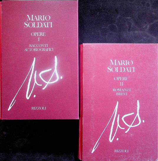 Opere: 1: Racconti autobiografici; 2: Romanzi brevi - Mario Soldati - copertina