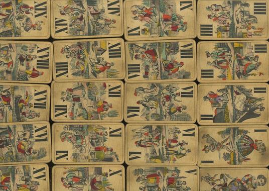 Mazzo di tarocchi COMPLETO consistente di 22 carte: 21 numerate romane da I a XXI più un jolly - copertina