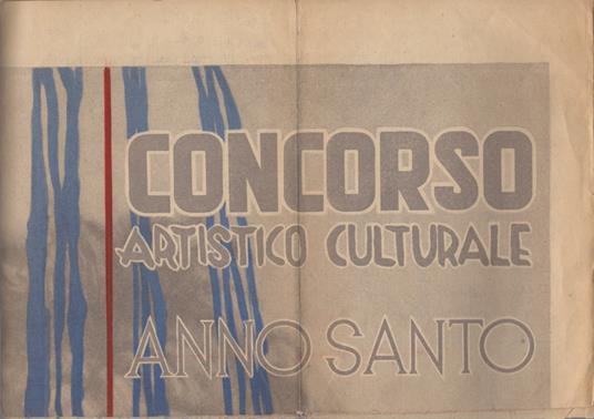 Concorso artistico culturale: Anno Santo: Gioventù italiana di Azione Cattolica: Gioventù studentesca - copertina