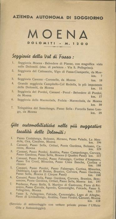 Moena, Dolomiti - copertina