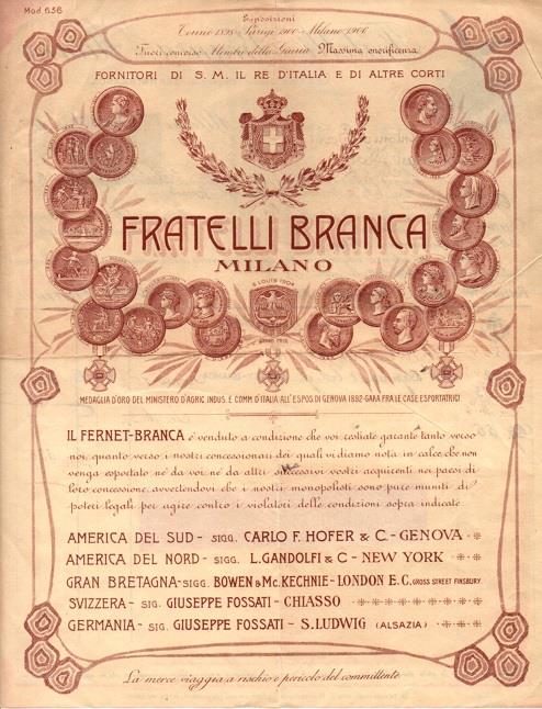 Fratelli Branca: Milano - copertina