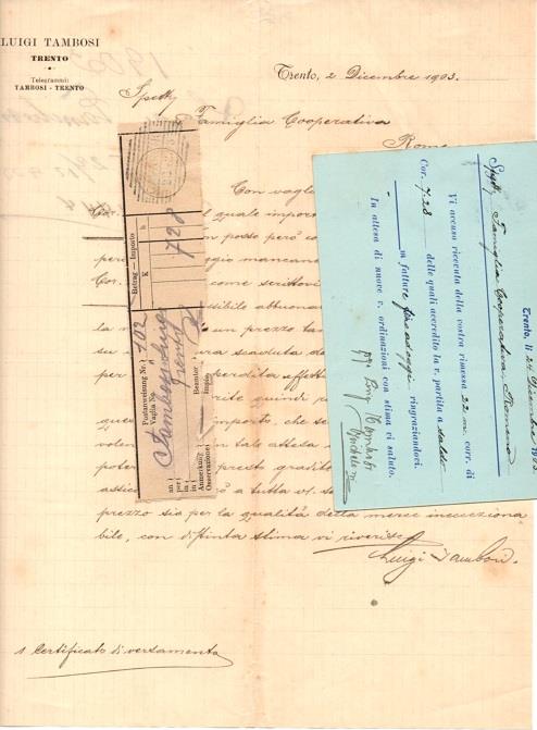 Luigi Tambosi: Trento - copertina