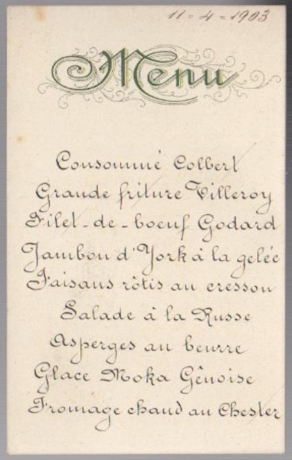Menu 11-4-1903 - copertina