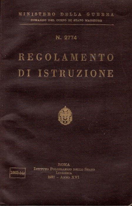 Regolamento di istruzione - copertina