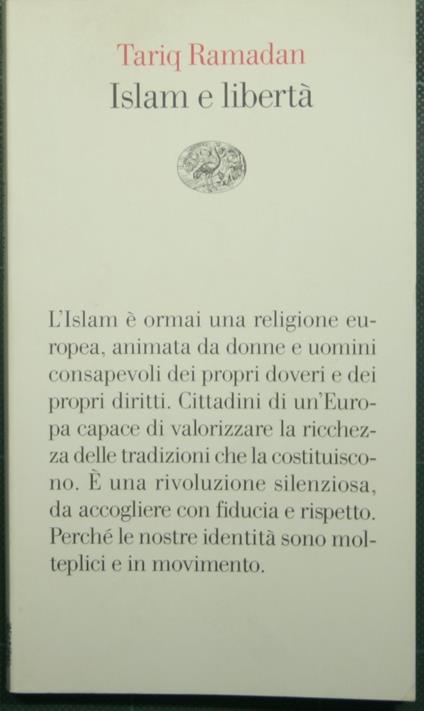 Islam e libertà - Tariq Ramadan - copertina