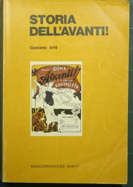 Storia dell'Avanti! - Gaetano Arfé - copertina