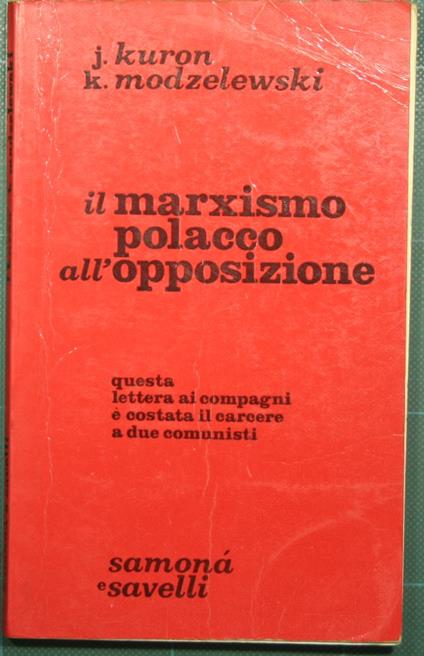 Il marxismo polacco all'opposizione - copertina