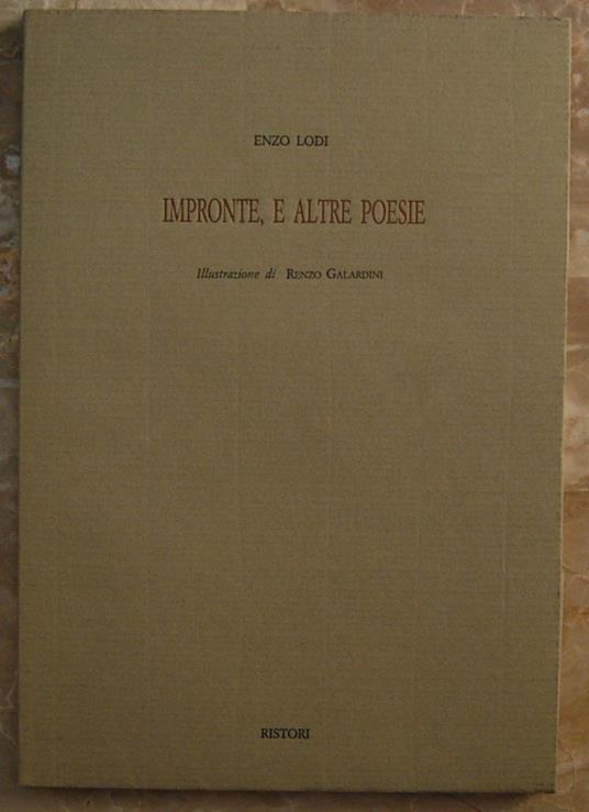 Impronte E Altre Poesie - Enzo Lodi - copertina