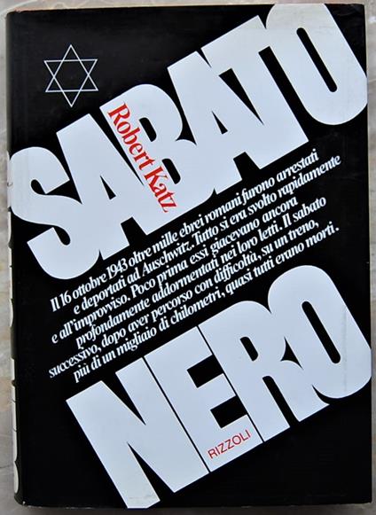 Sabato Nero - Robert Katz - copertina
